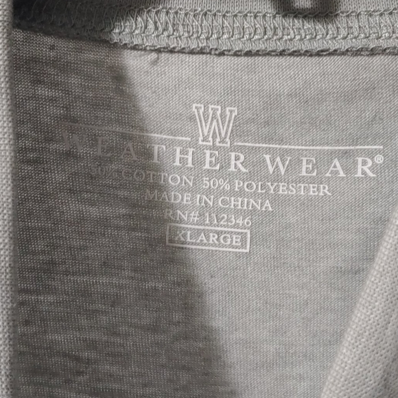 Mens Mock Turtleneck Cotton Blend Weather Wear Gre - Picture 2 of 4